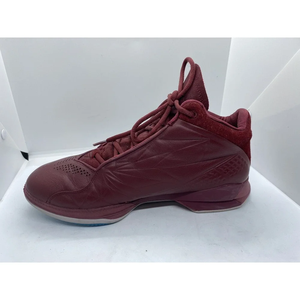 Brandblack 218 BB Leather High Top Sneakers Oxblood Red Mens 10